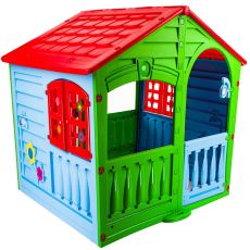Игровой домик PALPLAY Maayan красный/голубой/зеленый
