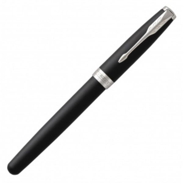 Ручка роллер PARKER Sonnet Core T529 коробка подарочная черный/серебристый 1931523