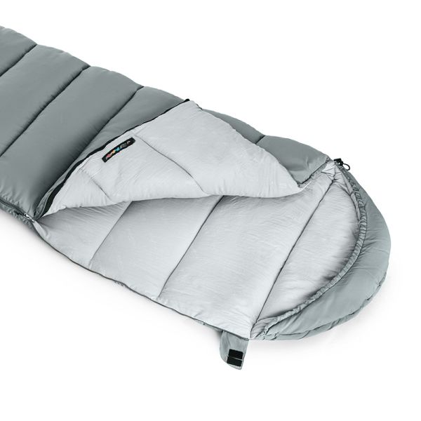 Спальный мешок Naturehike Envelope M180 (190+30)х80 см, серый NH20MSD02-GM180-L левая
