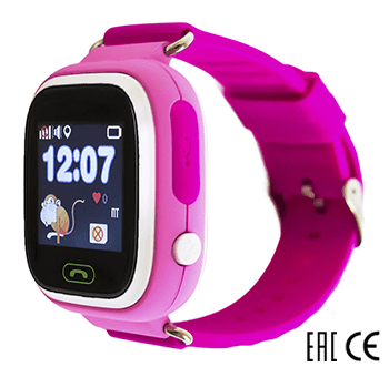 Умные часы Smart Baby Watch Q80 розовый